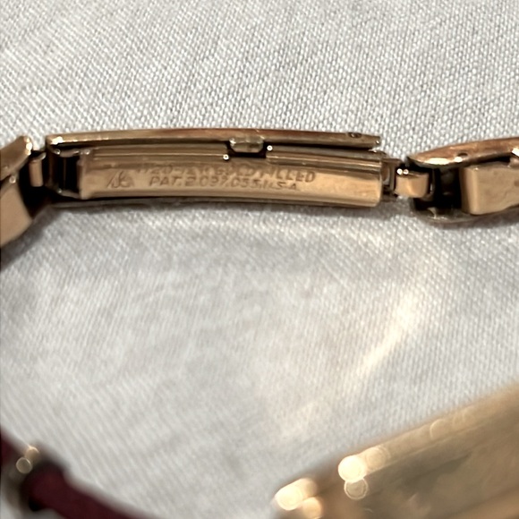 Vintage LONGINES Rose Gold 12k GF Antique Ladies Watch Burgundy Cord Adjustable - Picture 2 of 4